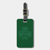 IRISH SHAMROCK SYMBOL BAGAGELABEL (Voorkant verticaal)
