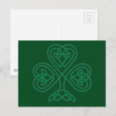 IRISH SHAMROCK SYMBOL BRIEFKAART (Voorkant / Achterkant)