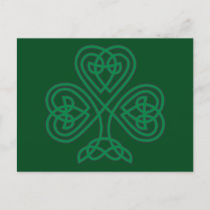 IRISH SHAMROCK SYMBOL BRIEFKAART