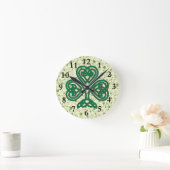 IRISH SHAMROCK SYMBOL CLOCK RONDE KLOK (Huis)