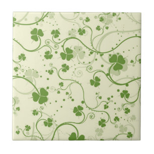 IRISH SHAMROCK SYMBOL TEGELTJE
