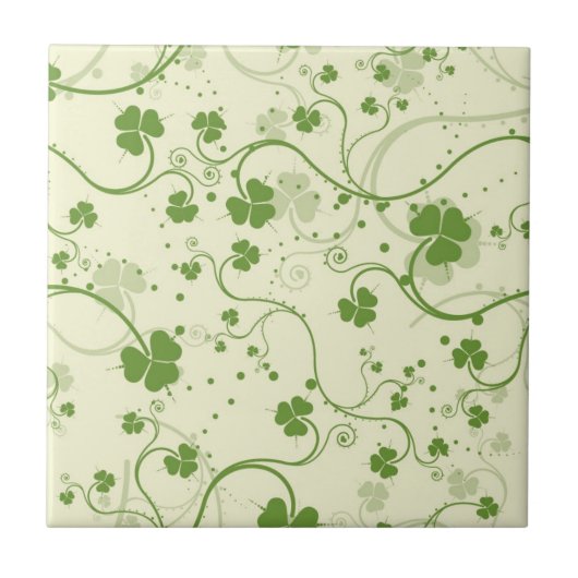 IRISH SHAMROCK SYMBOL TEGELTJE (Voorkant)