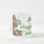 Irish Shamrock Teddy Matglas Koffiemok (Voorkant links)