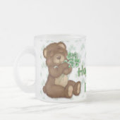 Irish Shamrock Teddy Matglas Koffiemok (Links)