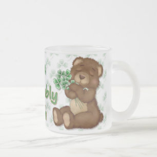 Irish Shamrock Teddy Matglas Koffiemok