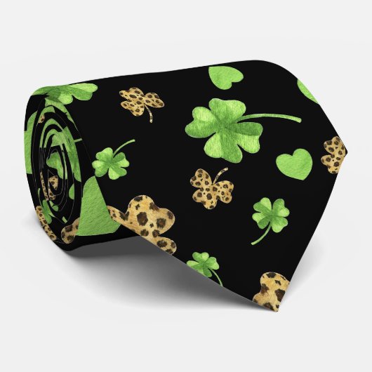 Irish Shamrock ThMED Stropdas (Opgerold)