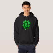 Irish Shamrock Tie Dye Happy St Patrick's Day Go L Hoodie (Voorkant volledig)