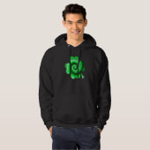 Irish Shamrock Tie Dye Happy St Patrick's Day Go L Hoodie (Voorkant volledig)
