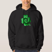 Irish Shamrock Tie Dye Happy St Patrick's Day Go L Hoodie (Voorkant)