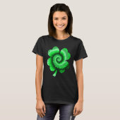 Irish Shamrock Tie Dye Happy St Patrick's Day Go L T-shirt (Voorkant volledig)