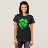 Irish Shamrock Tie Dye Happy St Patrick's Day Go L T-shirt (Voorkant volledig)