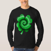 Irish Shamrock Tie Dye Happy St Patrick's Day Go L T-shirt (Voorkant)