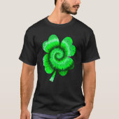 Irish Shamrock Tie Dye Happy St Patrick's Day Go L T-shirt (Voorkant)