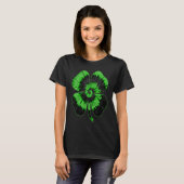 Irish Shamrock Tie Dye Happy St Patrick's Day Go L T-shirt (Voorkant volledig)