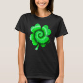 Irish Shamrock Tie Dye Happy St Patrick's Day Go L T-shirt (Voorkant)