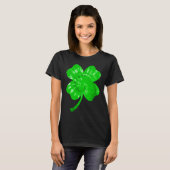 Irish Shamrock Tie Dye Happy St Patrick's Day Go L T-shirt (Voorkant volledig)