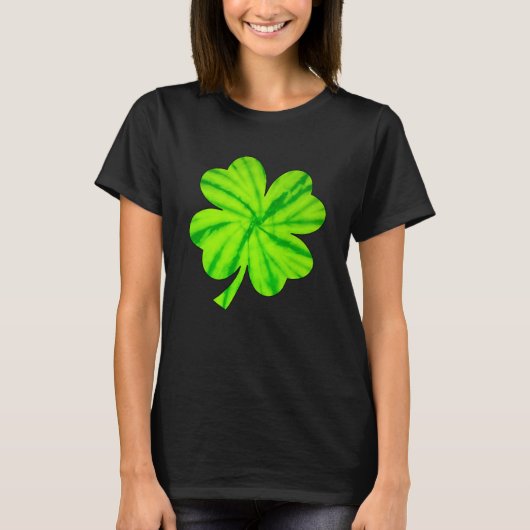 Irish Shamrock Tie Dye Happy St Patrick's Day Go L T-shirt (Voorkant)