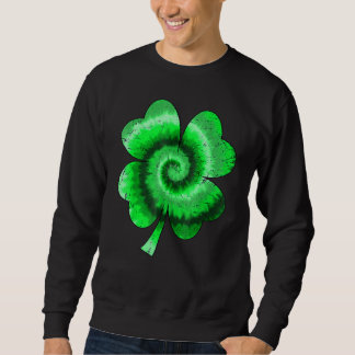 Irish Shamrock Tie Dye Happy St Patrick's Day Go L Trui