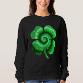 Irish Shamrock Tie Dye Happy St Patrick's Day Go L Trui (Voorkant)
