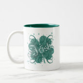 Irish Shamrock Tweekleurige Koffiemok (Links)
