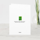 Irish Shamrock Verjaardag Groeten Kaart (Achterkant)