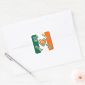 Irish Shamrock Vierkante Sticker (Envelop)