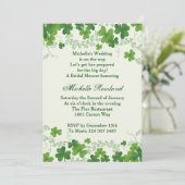 Irish Shamrock Vrijgezellenfeest Kaart (Staand voorkant)