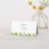 Irish Shamrock Wedding Place card Plaatskaartje (Achterkant)