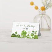 Irish Shamrock Wedding Place card Plaatskaartje (Voorkant)