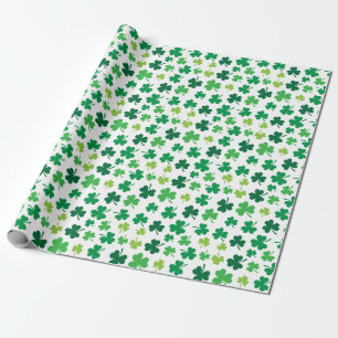 Irish Shamrock Wrapping Paper   St. Patricks Day Cadeaupapier