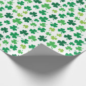 Irish Shamrock Wrapping Paper | St. Patricks Day Cadeaupapier (Hoek)