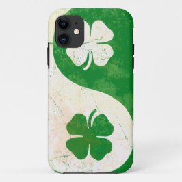 Irish Shamrock Yin Yang Custom Hoesje-Mate ID™ iPh iPhone 11 Hoesje