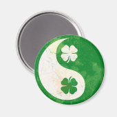 Irish Shamrock Yin Yang Magneet (Voorkant / Achterkant)