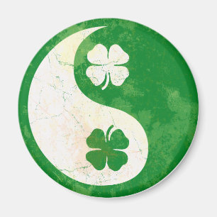 Irish Shamrock Yin Yang Magneet