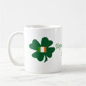 Irish shamrock zelf koffie-mok met Ierse vlag. Koffiemok (Links)