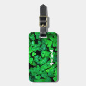 Irish Shamrocks Bagagelabel (Voorkant verticaal)