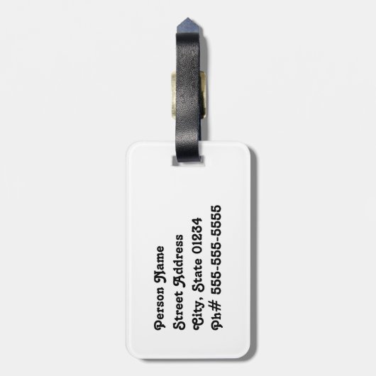 Irish Shamrocks Bagagelabel (Achterkant verticaal)