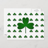 IRISH SHAMROCKS BRIEFKAART (Voorkant / Achterkant)