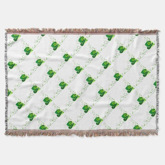Irish Shamrocks Deken (Voorkant)