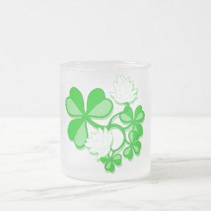 Irish Shamrocks Frosted Mok