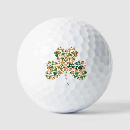 Irish Shamrocks Golfballen (Voorkant)