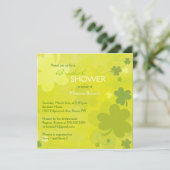 Irish Shamrocks Green Vrijgezellenfeest Kaart (Staand voorkant)