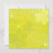 Irish Shamrocks Green Vrijgezellenfeest Kaart (Achterkant)