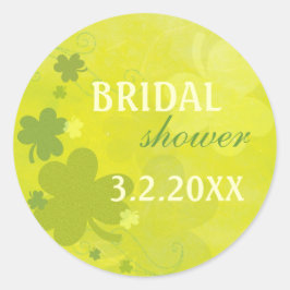 Irish Shamrocks Green Vrijgezellenfeest Ronde Sticker