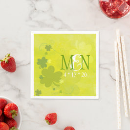 Irish Shamrocks Green Wedding Servetten