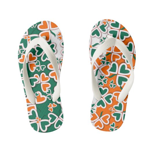 Irish Shamrocks Kinder Teenslippers (Voetbed)