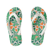 Irish Shamrocks Kinder Teenslippers (Voetbed)