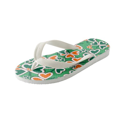 Irish Shamrocks Kinder Teenslippers (Schuin)