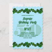 Irish Shamrocks March Surpirirse Birthday Party In Kaart (Voorkant)