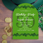 Irish Shamrocks March Surpirity Birthday Party Kaart